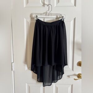 Forever 21 Black High-Low Skirt